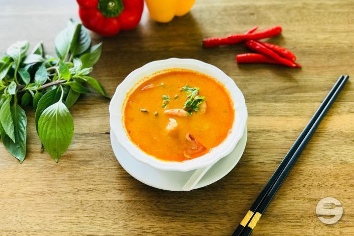 27. Soupe Thaï aux crevettes - Restaurant Feuillage