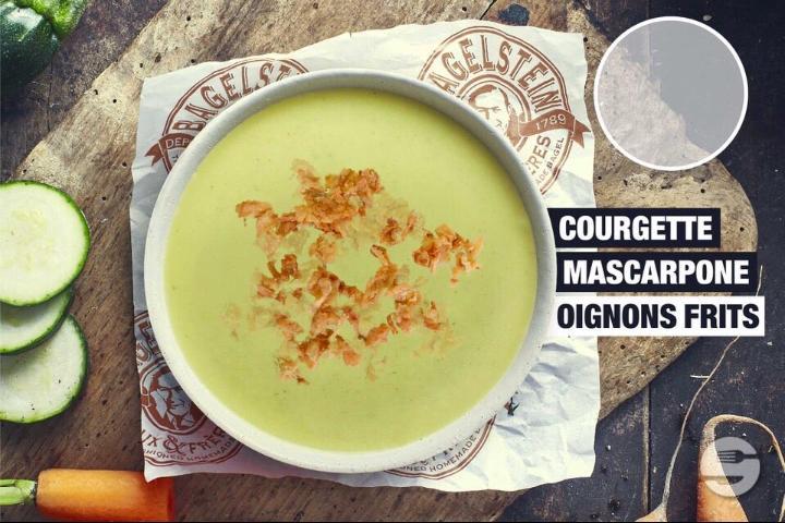 Courgette Mascarpone Hazelnut Soup - Bagelstein