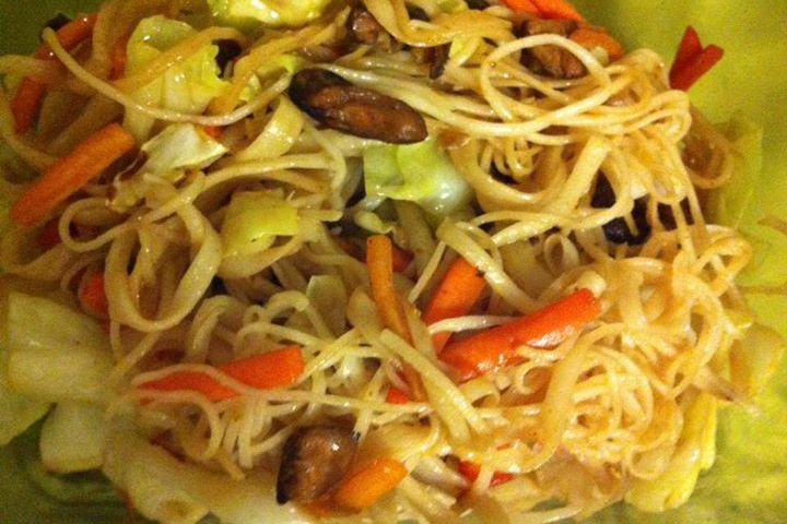 Shrimps Stir-Fried Noodles - Thaï Express Food Boudevilliers