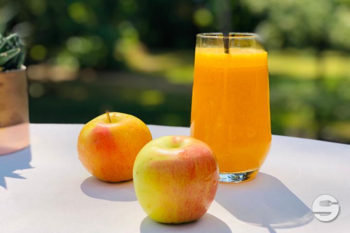 Fresh Orange, Apple and Ginger Juice - Brasserie Beau-Soleil