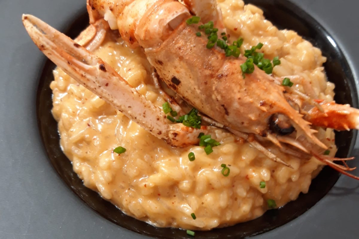 Risotto aux langoustines - Brasserie Beau-Soleil