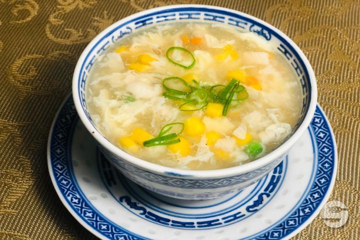 Potage au Maïs et Poulet - Chez Lin