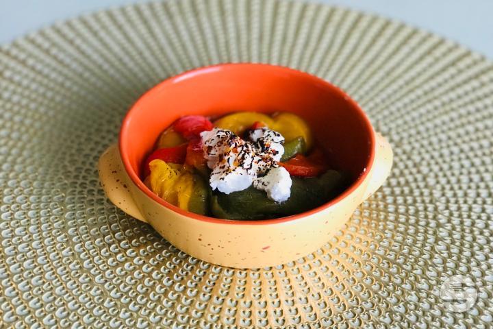 Goat Cheese Stuffed Grilled Bell Peppers - Take A Break
