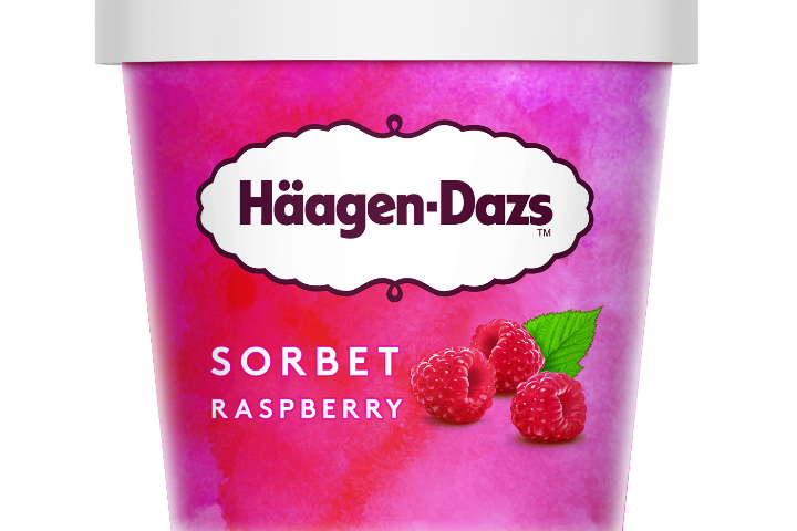 Raspberry Sorbet pot - Häagen-Dazs