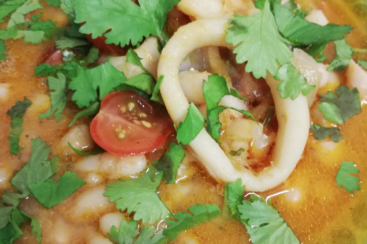 Weissebohnen-Meereesfrüchte-Eintopf - Spark Tapas