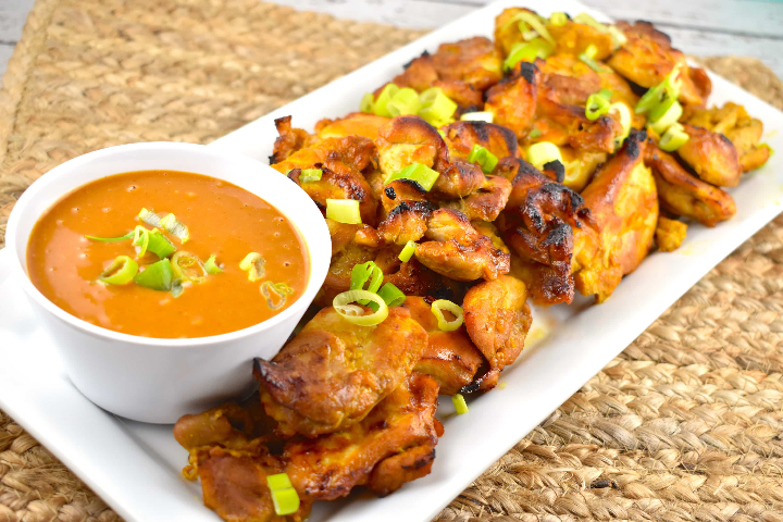 81. Poulet Sauce Satay Cacahuète 沙爹鸡 - Mala's Kitchen