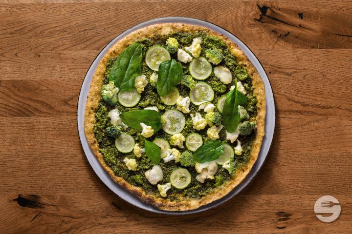 Pizza Evergreen (vegetarisch) - Stripped Pizza