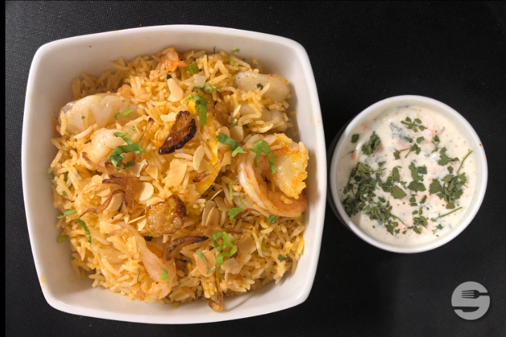 Shrimps Biryani - Sultan Fine Indian Cuisine