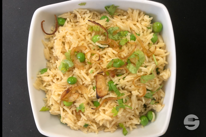Rice Matar Pilau - Sultan Fine Indian Cuisine