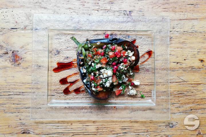 Tabbouleh with Eggplant - Cuisine Orientale