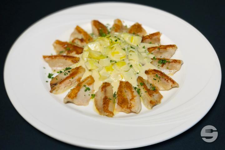 Fillet of Perch in the Vaudoise style - Restaurant Le Château