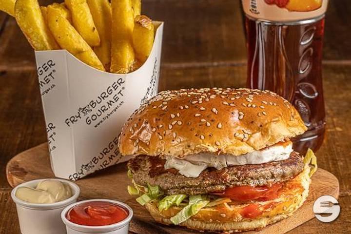 Chevrette Beef Burger Menu - Fry Burger Gourmet