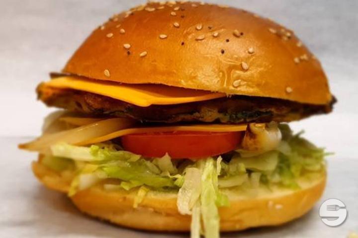 Cheese Vegetarian Burger Menu - Fry Burger Gourmet