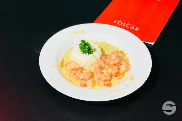 Green curry shrimps - L'Oscar
