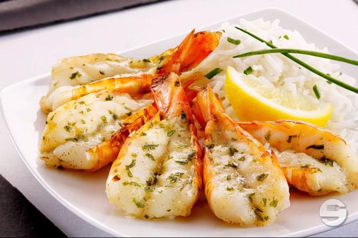 Provencales Shrimp Tails - Restaurant de la Piscine d'Onex