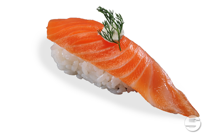 Nigiri saumon fumé にぎり スモークサーモン - Mikado Pâquis