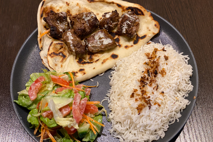 Lamb Boti Kebab Platter - Falaque