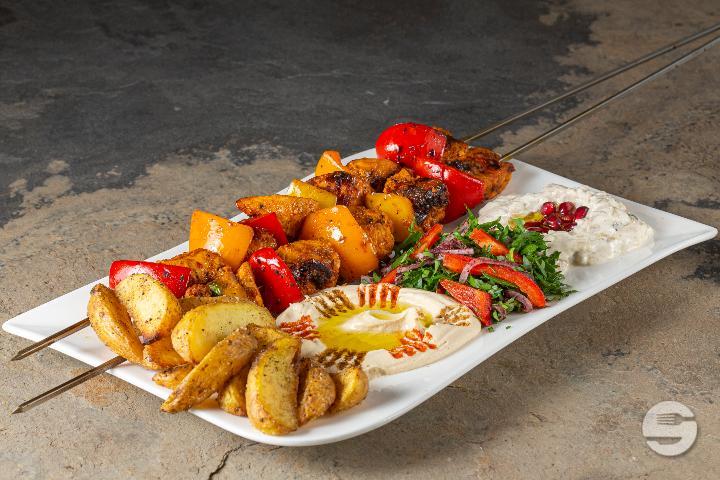 Chicken skewers - Restaurant Le Figuier
