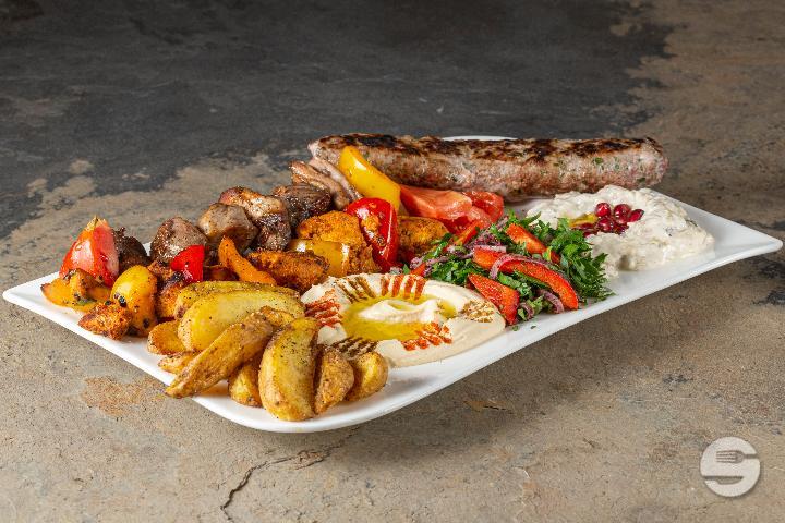 Plate of mixed grilling - Restaurant Le Figuier