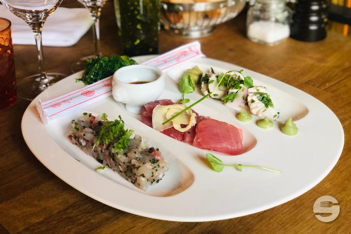 Our raw fish plate - La Vache qui vole