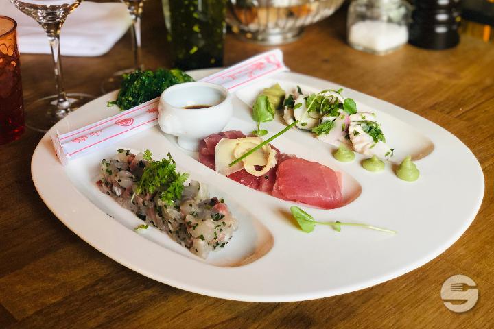 Our raw fish plate - La Vache qui vole