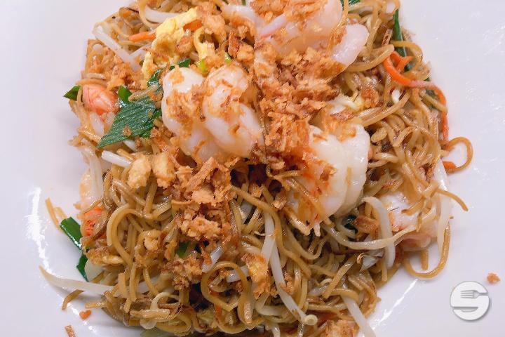 34. Sautéed Noodles with Shrimps - China House