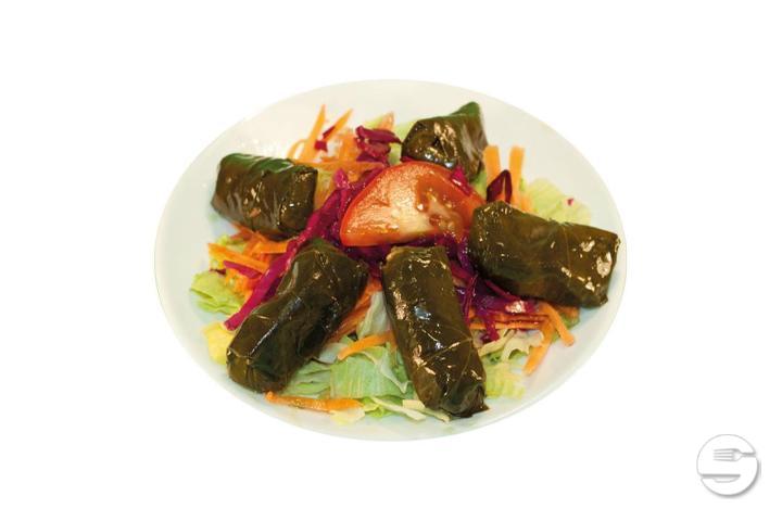 Assiette de feuilles de vignes farcies - Gül Kebab