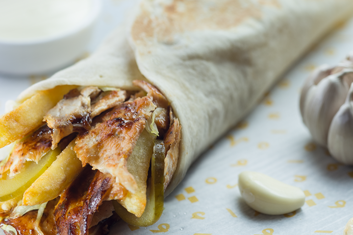 MENU Chawarma poulet (frites) - Al Narjise
