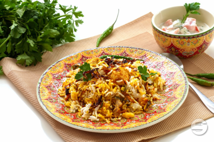 Biriyani with side dish of your choice - Way to India