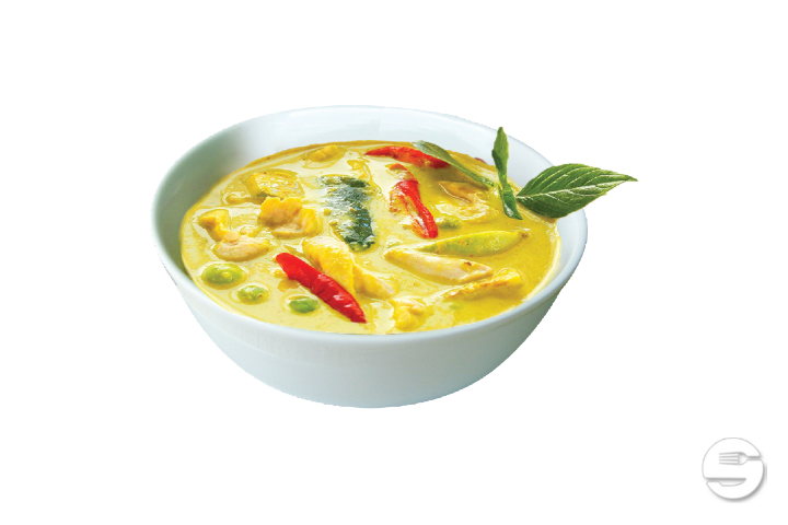 Yellow curry with a side dish of your choice - Restaurant Dalun