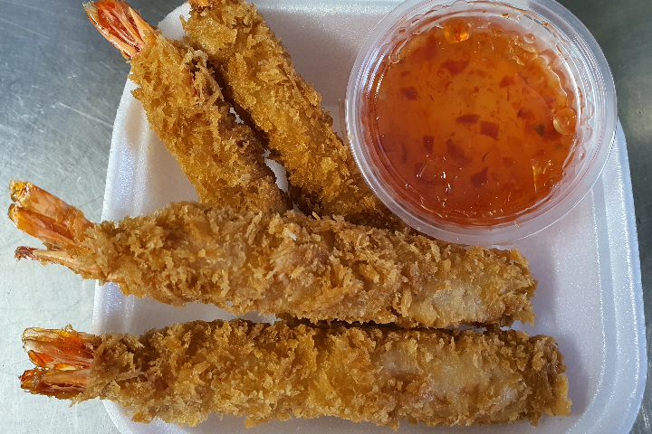 E1. Beignets de crevettes (4 pces) - Samui Thaï Food