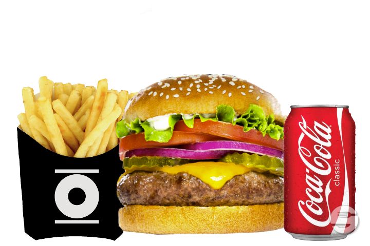 Menu double cheeseburger - The Corners