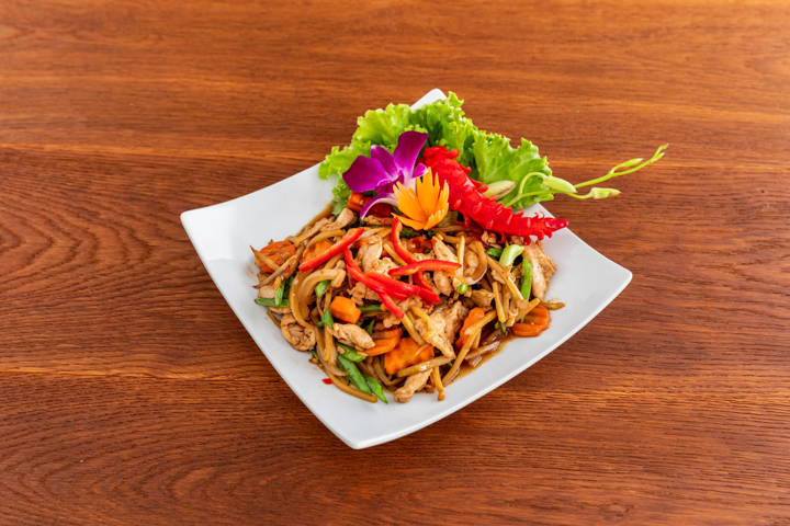 Pad Kra Pao (spicy) - Khao Hom Thai Take Away