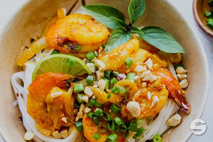 Fitnessteller mit Riesencrevetten - Spice Village