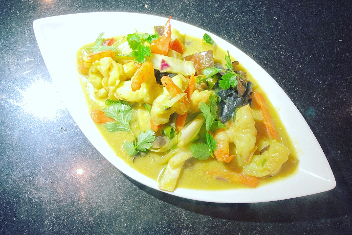 Crevettes au curry-VERT - Tout Simplement