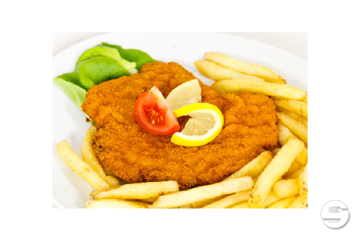 Chicken escalope with French fries - Lemon Food Drinks Oerlikon
