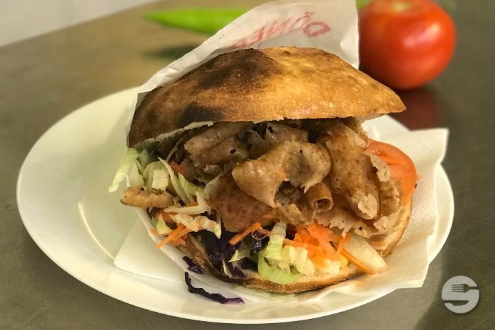 American kebab in pocket-bread - Brücke Restaurant