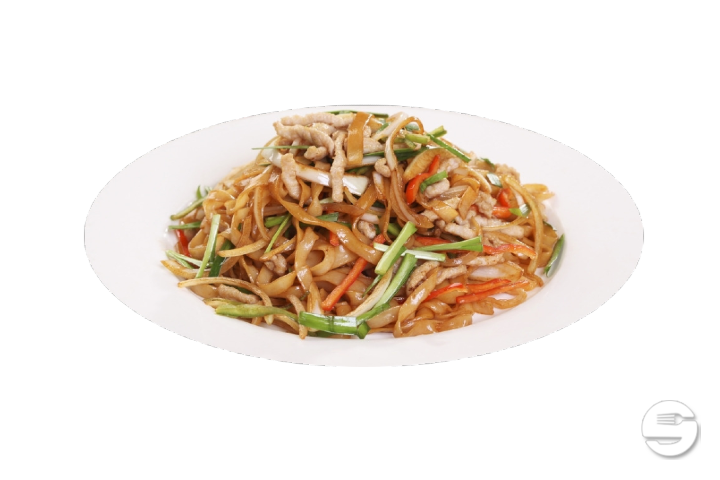 Wide rice noodles with beef and black soy sauce - Thai To Go