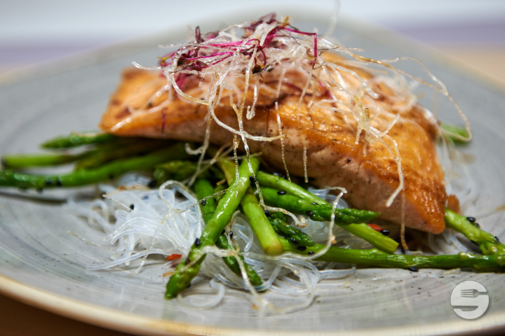Grilled salmon fillet - Kitchen & Bar by Courtyard