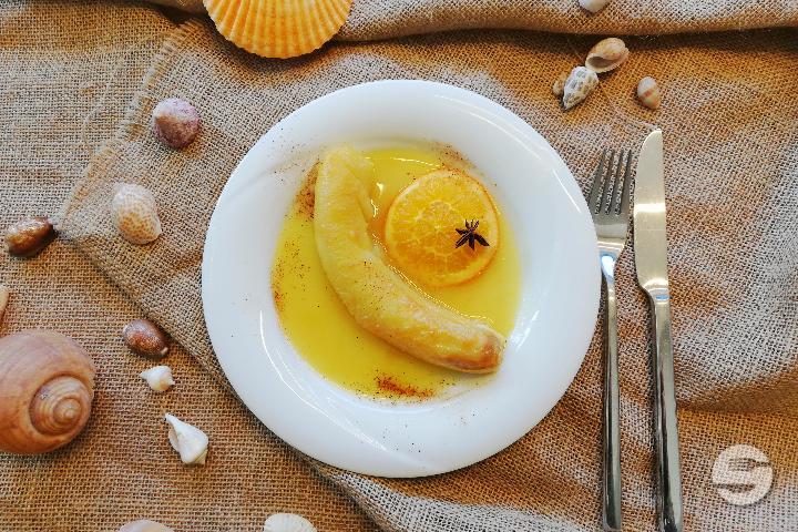 Flambéed Bananas - Le Chamarel