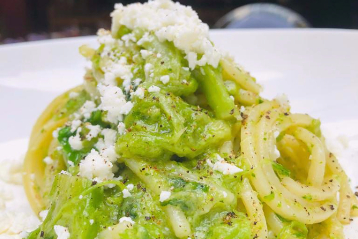 Spaghetto cime di rapa e Feta Greca - ByLÙ by Luigia