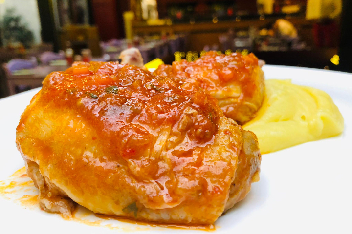 Poulet Cacciatora Avec De La Purée De Pommes De Terre - ByLÙ by Luigia