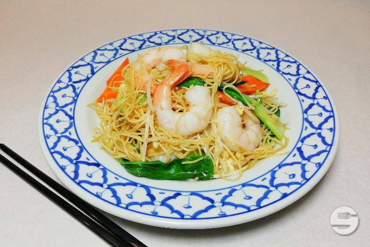 70A. Nouilles sautées aux crevettes - Tropicana