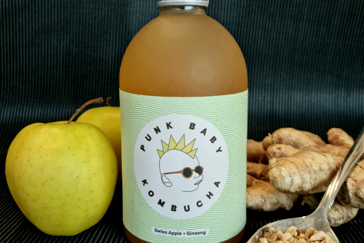 Kombucha Pomme Ginseng - Yvonne’s Noodles & Nalapita - Plainpalais