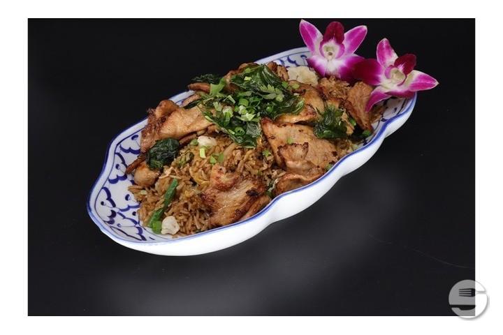 Riz sauté à la viande - Thai Orchidée