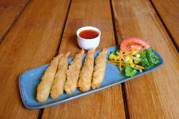 Fried shrimps - Thai Orchidée
