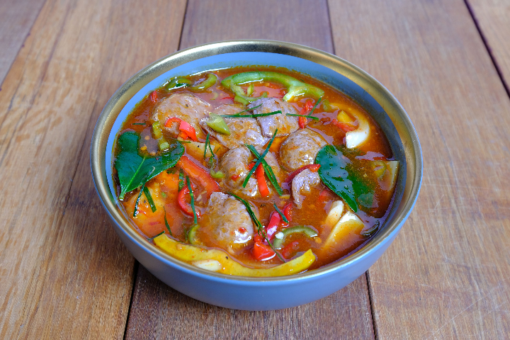 Veg'beef in a spicy thaï sauce - Thai Orchidée