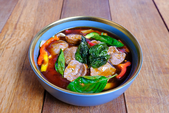 Veg'beef in a thaï basilic sauce - Thai Orchidée