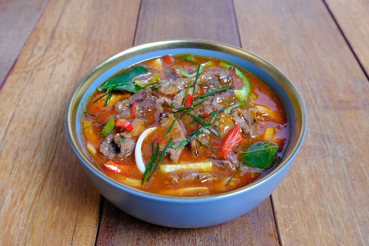 Beef in a spicy thaï sauce - Thai Orchidée
