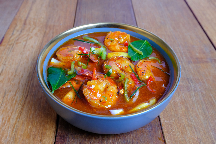 Shrimps in a spicy thaï sauce - Thai Orchidée